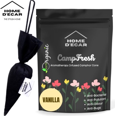 Home Decor Camp-Fresh Aromatherapy Infused Camphor Cone Vanilla Diffuser Set(60 g)