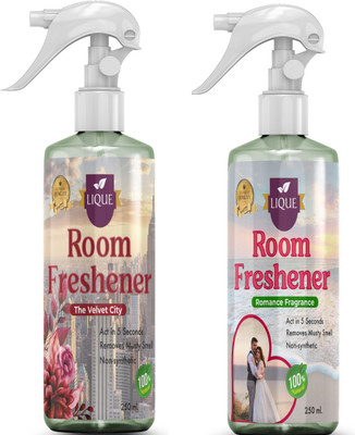 lique Romance & Velvet City Room Freshener Spray Romance & Velvet City Room Freshener(2 x 200 ml)