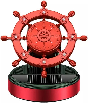 partizano Ship Steering Design Solar Power Car Dashboard Perfume Multicolor Diffuser Ship Steering Design Solar Power Car Dashboard Perfume(10 ml)