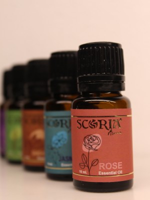 SCORIA ROSE, LEMONGRASS, LAVENDER, JASMINE, SANDALWOOD Aroma Oil(5 x 10 ml)