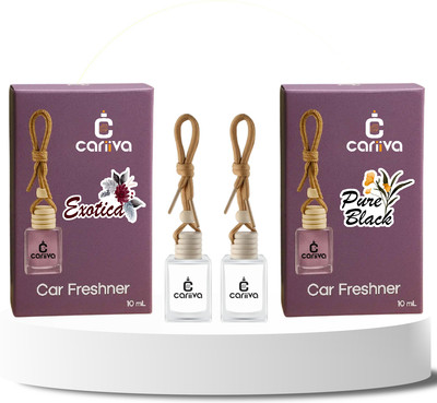 Cariiva EXOTICA-PUREBLACK Car Freshener Diffuser CR_02(2 x 10 ml)