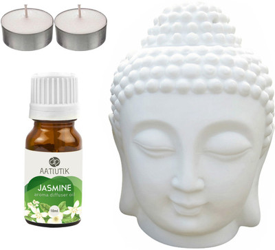 Aatiutik Jasmine, Tlight Buddha Head Diffuser Set AT-2TL_JAS(4 x 2.5 ml)
