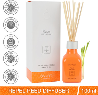 Omved Lemongrass Diffuser Set Repel Lemongrass Reed Diffuser(100 ml)