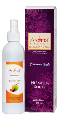 Aroma Galaxy Cinnamon Apple Spray Cinnamon Apple Room & Fabric Spray | Long-Lasting & Non-Toxic | Dual-Use Fragrance | 250ml(250 ml)