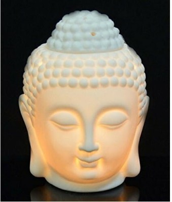 PeepalComm [Combo]N Premium Ceremic Buddha Aroma Oil Diffuser With 10 Pcs T-Light Candles,1 Aroma Oil, Diffuser Set(1 Units)