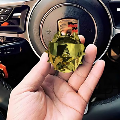 GlowMyst Design Scent With Fun Car AC Vent Clip Aromatherapy (Gold) Car Freshener Diffuser(1 Units)