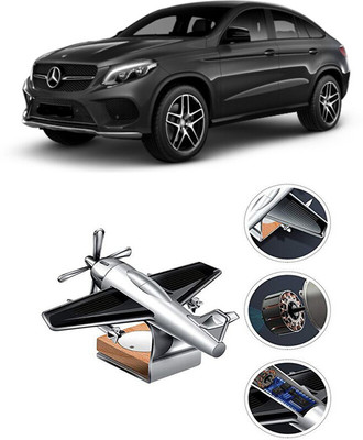 YUNEIK Car Solar Air Freshner Automatic Rotating Diffuser YK_SILVER-SINGLE-FAN-396(100 g)