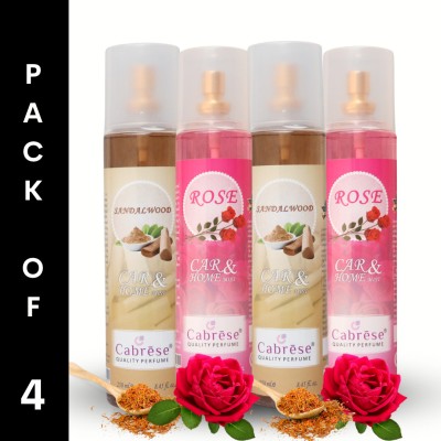 CABRESE ROSE, SANDALWOOD Spray(4 x 250 ml)