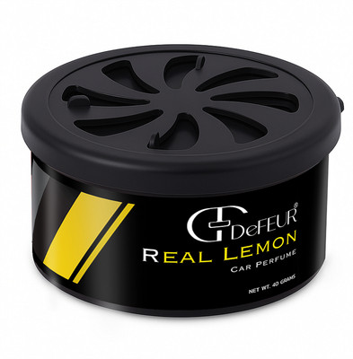 DeFEUR Organic Real lemon Car Perfume, Non-Liquid Fiber Freshener, Long-Lasting, Lemon Blocks Fiber Car Perfume(40 g)