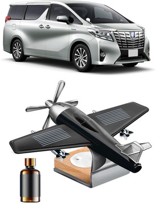 YUNEIK Car Solar Air Freshner Automatic Rotating Diffuser YNK-BLACK-SINGLE-FAN-564(100 g)