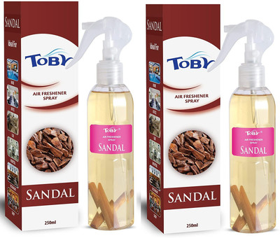 TOBY 2 SANDAL AIR FRESHENER Spray 2 SANDAL AIR FRESHENER(2 x 250 ml)