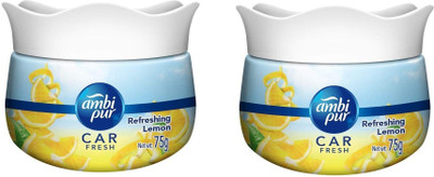 Ambipur Refreshing lemon Spray Car gel perfume refreshing lemon 75g(2 x 75 g)