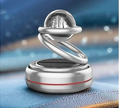 WLEWORLDLOOKENTERPRISES ™SOLAR FLOOTING PLANET SILVER Solar Crystal Ball Car Floating Planet Diffuser Solar Powered Car Air Freshener Creative Small Car Diffuser for Car Interior(1 Units)