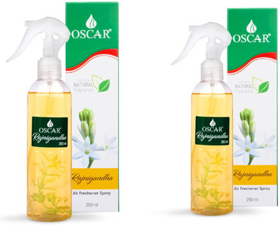 OSCAR rajnigandha Spray Natural Rajnigandha Air Freshener Spray combo(2 x 250 ml)