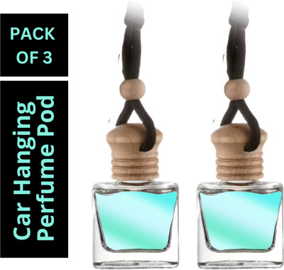 Earthy Essentials Sea Blue Car Freshener Diffuser Sea Blue Car Freshener Hanging Pod | Car Perfume(2 x 10 ml)