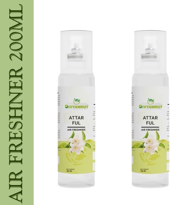 DIVYAMRUT ATTAR FUL AIR FRESHNER (PACK OF 2) Spray(2 x 100 ml)