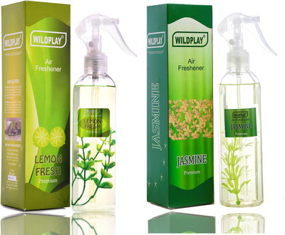 Formless jasmine, lemon Spray Lemon 250ml Room Freshener 1pc. and Jasmine 250ml Room freshener 1pc.(2 x 125 ml)