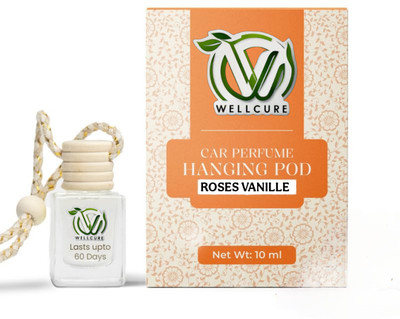 well cure rose, vanilla Car Freshener Diffuser Wellcure Car Perfume Hanging Pod |10 ML |Roses Vanille Fragrance Car Air Freshener |Natural Essential Fragrance Oils in Glass Bottle with Wooden Diffuser Lid |Last upto 30 Days(10 ml) well cure rose, vanilla Car Freshener Diffuser Wellcure Car Perfume Hanging Pod |10 ML |Roses Vanille Fragrance Car Air Freshener |Natural Essential Fragrance Oils in Glass Bottle with Wooden Diffuser Lid |Last upto 30 Days(10 ml)