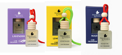 Fragrance & Fashion Pleasant Car Freshener Diffuser lavender, lemonade and majestic car freshner(3 x 10 ml)
