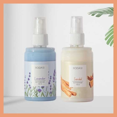 RODASI LAVENDER SANDAL Car Freshener Spray FK_New_10011021-FLVSD100ML(2 x 100 ml)