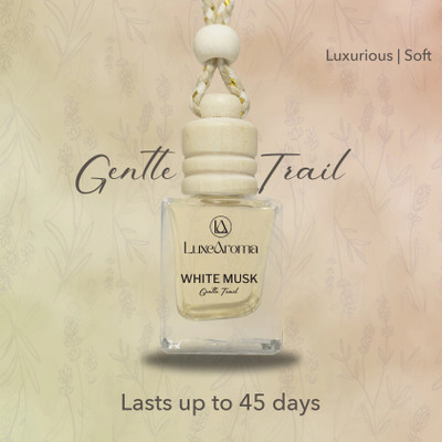 Luxe Aroma White Musk Diffuser White Musk Hanging Car Perfume(10 ml)