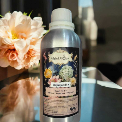 GLOBAL AROMA Rajnigandha Fragrance Ready-to-Use Diffuser / Vaporizer Oil Aroma Oil Rajnigandha Fragrance Ready-to-Use Diffuser / Vaporizer Oil 500ML(500 ml)