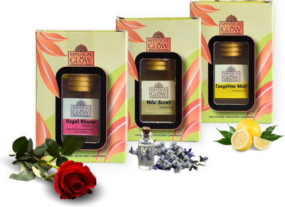 Mystical Glow REGAL BLOOM (ROYAL ROSE), NILE SCENT (EGYPTIAN MUSK), TANGERINE MIST (FRESH LEMON) Diffuser Regal Bloom (Royal Rose) Nile Scent (Musk) Tangerine Mist (Fresh Lemon) Air Freshener Hanging Pod - Combo Pack of 3 | 8 ML Each | Long-Lasting Air Freshener(24 ml) Mystical Glow REGAL BLOOM (ROYAL ROSE), NILE SCENT (EGYPTIAN MUSK), TANGERINE MIST (FRESH LEMON) Diffuser Regal Bloom (Royal Rose) Nile Scent (Musk) Tangerine Mist (Fresh Lemon) Air Freshener Hanging Pod - Combo Pack of 3 | 8 ML Each | Long-Lasting Air Freshener(24 ml)