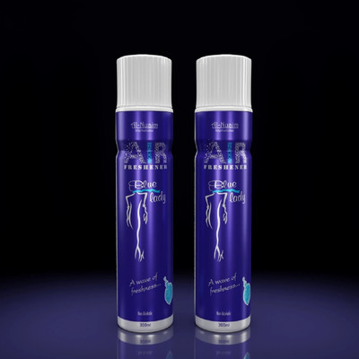 Al-Nuaim Blue Lady Alcohol Free Air Freshener | Room Freshner Spray Blue Lady Air Freshener - 300ml (Pack Of 2)| Alcohol Free Air Freshener(2 x 300 ml)