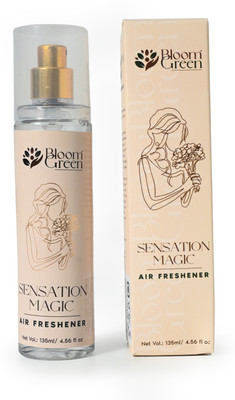 Bloom Green SENSATION MAGIC Air Freshener for HOME OFFICE, Vegan & Cruelty Free Spray SENSATION MAGIC Air Freshener, Plant Based Fragrance for HOME OFFICE(3 x 135 ml)