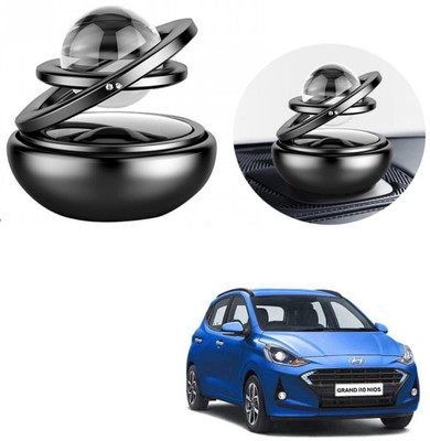 Znee Smart Metal Body Solar Black Crystal Car Air Freshener for Hyundai I10 Grand Nios Car Freshener Diffuser ZSBT-SO-185(150 ml)