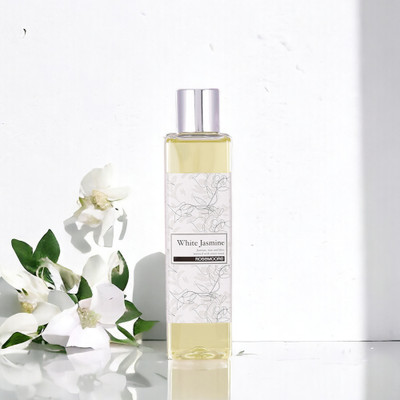 ROSeMOORe Aroma Reed Diffuser Refill Oil of White Jasmine Fragrance for Home Room Office & Washrooms- 200ml Aroma Oil Aroma Reed Diffuser Refill Oil of White Jasmine Fragrance for Home Room Office & Washrooms- 200ml(1 Units)