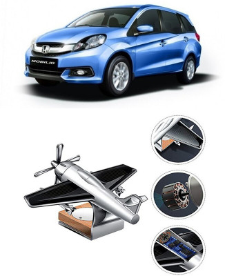 YUNEIK Car Solar Air Freshner Automatic Rotating Diffuser YK_SILVER-SINGLE-FAN-162(100 g)