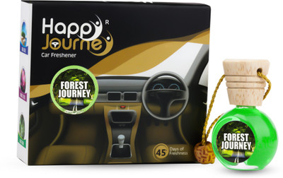 HAPPY JOURNEY Wooden Diffuser, Hanging, Dashboard Car Perfume, (Forest Journey - Pine and cedar) Car Freshener Diffuser Car Air Freshener(15 ml)