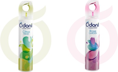 Odonil CITRUS FRESH, ROSE GARDEN, LONG LASTING FRAGRANCE, AIR FRESHNER Spray(2 x 220 ml)