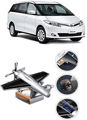 YUNEIK Car Solar Air Freshner Automatic Rotating Diffuser YK_SILVER-SINGLE-FAN-589(100 g)