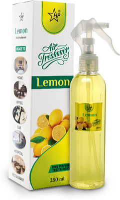 HP Fresh, Lemon, Floral Spray Air Freshner, 250 ml | A Soft and Citrus Touch of nature | Long Lasting(250 ml)