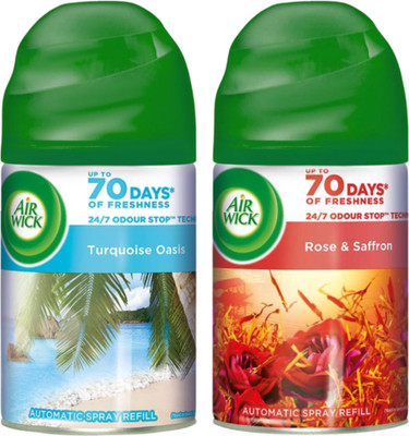 Airwick Turquoise Oasis Rose & Saffron Refill Turquoise Oasis Rose & Saffron (Suitable for Home) Refill(2 x 250 ml)