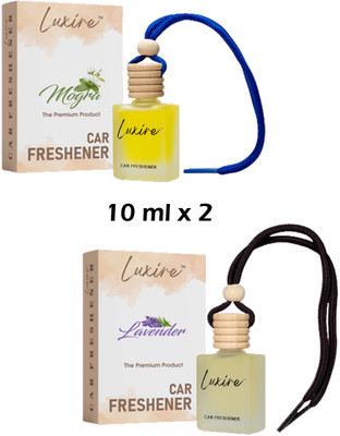 LUXIRE MOGRA Car Freshener Diffuser MOGRA & LAVENDER Car Freshener (Pack of 2)(2 x 10 ml)