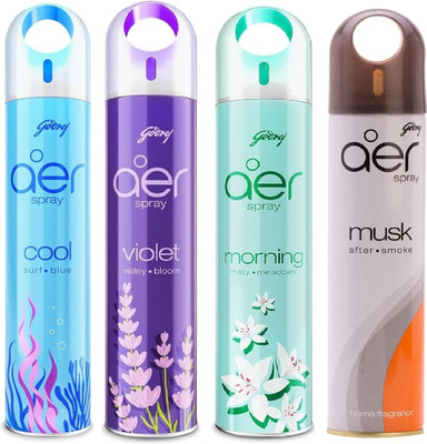 Godrej Aer AQUA Car Freshener Spray ROOM SPRAY(4 x 220 ml)