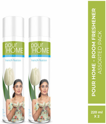 POUR HOME Room Freshener French Fusion 270 Ml (Pack of 2) Spray Room Freshener Fusion(2 x 220 ml)