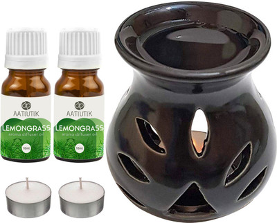 Aatiutik Lemongrass Diffuser Set AT-2TL_BLACKTDIF_2LG(5 x 4 ml)