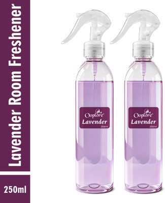 Ooplore Lavender Room Freshener 250ml – Long-Lasting Fragrance For Home, Car & Office Car Freshener Spray Lavender Room Freshener 250ml – Long-Lasting Fragrance For Home, Car & Office(2 x 250 ml)