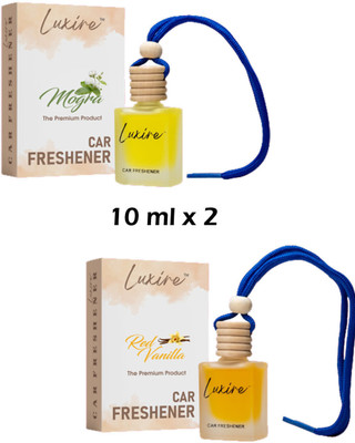 LUXIRE MOGRA Car Freshener Diffuser MOGRA & VANILLA Car Freshener (Pack of 2)(2 x 10 ml)