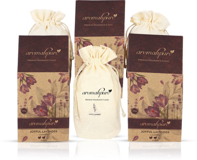Aromahpure Premium Car Perfum Fragrance Flakes - Joyful Lavender Luxury Freshener Diffuser Premium Car Perfum Fragrance Flakes - Joyful Lavender Luxury Freshener(3 x 50 g)