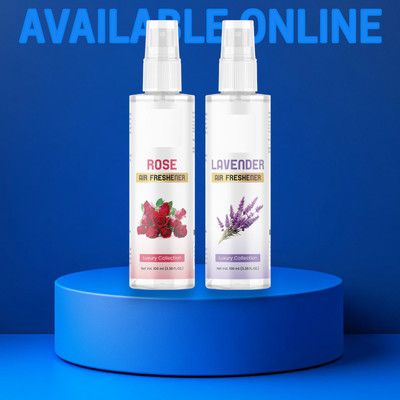 Influtive Air Freshener Original Rose & Levander Air Freshener For Home,Car & Office Car Freshener Spray Combo of 2 Air Spray- Original 100ml Each for Freshener Home, Car & Office Spray (2 x 100ml)-9(2 x 100 ml)