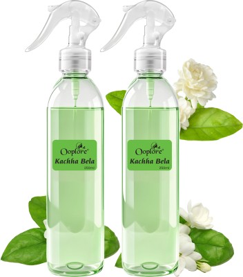 Ooplore Kachha Bela Room Freshener: Refresh Your Home And Office With Lasting Fragrance Spray(2 x 250 ml)