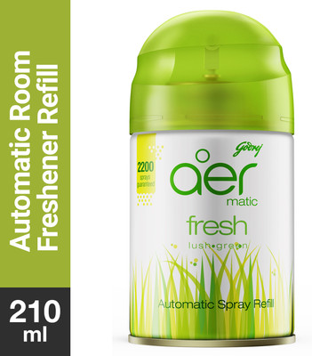 Godrej Aer Matic Room Freshener - Fresh Lush Green Refill Matic(210 ml)