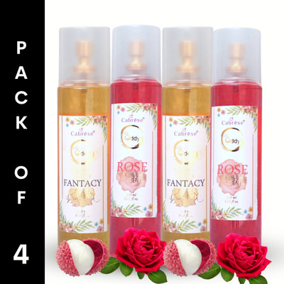 CABRESE Rose, fantacy Spray ODDY ROOM AIR FRESHENER(4 x 250 ml)