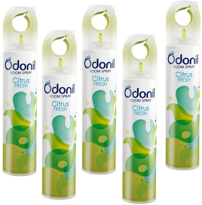 Odonil Room Spray Air Freshener Citrus Fresh Room Spray-Pk-5 Spray Citrus-Fresh-5(5 x 220 ml)