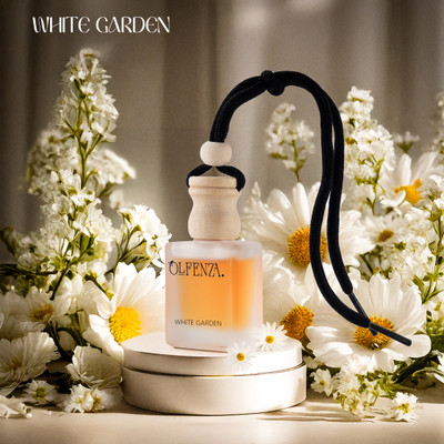 OLFENZA WHIGHT GARDEN Diffuser Car Freshener Hanging Perfumes Long Lasting Fragrance(10 ml)